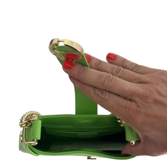 NWT Sandro Sweet Janet Chain Bag Vert Pomme Apple Green - Picture 5 of 13